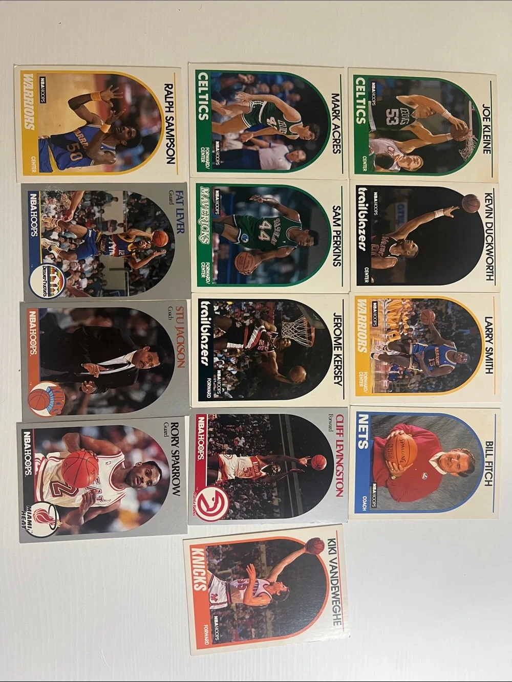 1990-91s NBA Hoops Basketball Card Lot (13 in Lot)